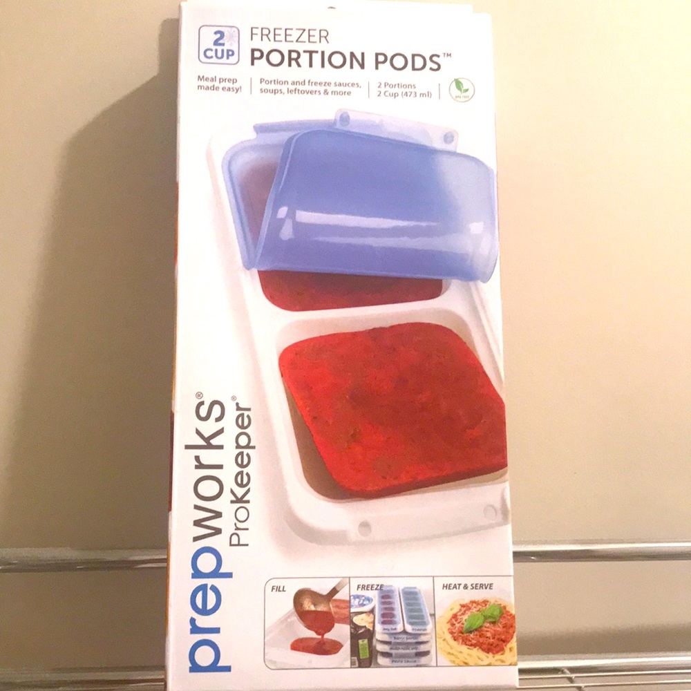 NIB Prepworks plastic freezer portion pods